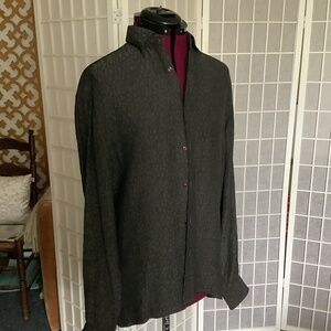 Antonelli Mens Jacquard  Shirt Paris 1980’s